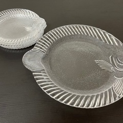 ガラス製 お皿セット