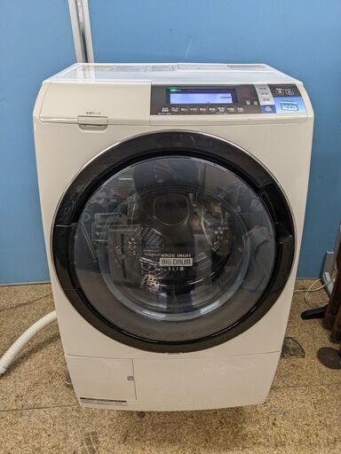 日立 ドラム式洗濯機 洗濯乾燥機 2014年 10.0kg 乾燥 6.0kg 自動お掃除搭載 ビッグドラム スリム BD-S8600L