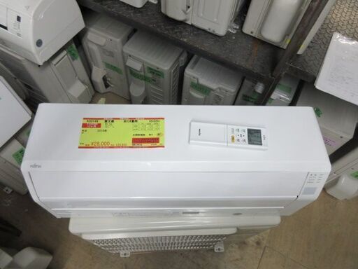K03149　富士通　中古エアコン　主に6畳用　冷2.2KW／暖2.5KW