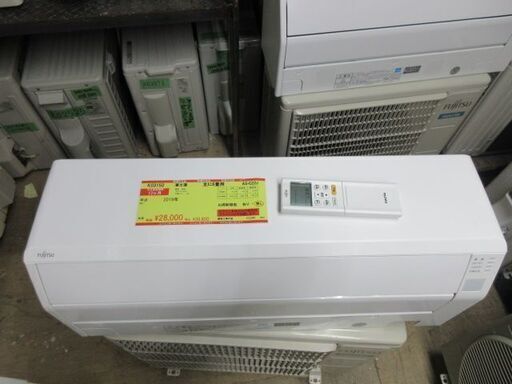 K03150　富士通　中古エアコン　主に6畳用　冷2.2KW／暖2.5KW