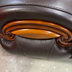 ★来店限定★　■ラウンジソファー　レザー調　4人掛け　非常に大きいです　※配達不可