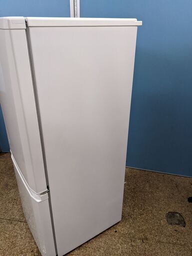 (売約済み)三菱 冷凍冷蔵庫 MR-P15ED-KW 146L/耐熱トップテーブル ボトムフリーザー 全段ガラスシェルフ LED庫内照明 2018年製