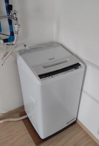 日立　ビートウォッシュ　7kg　BW-V70E　2019年　全自動洗濯機