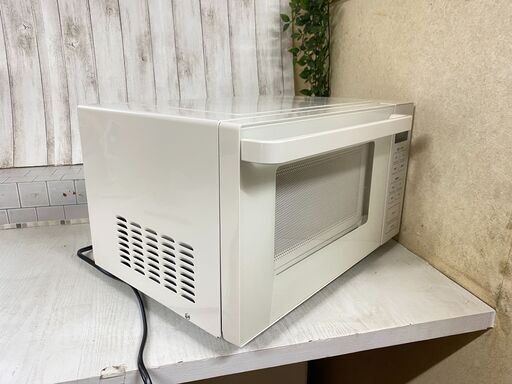 (売約済み)無印良品 2019年製 電子レンジ MJ-SER18A ヘルツフリー 庫内フラット 18L 単機能電子レンジ ホワイト