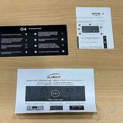 【苫小牧バナナ】Audient 2in/2out USB オーディオ・インターフェース evo 4 高性能マイクプリ搭載/ループバック機能 動作OK