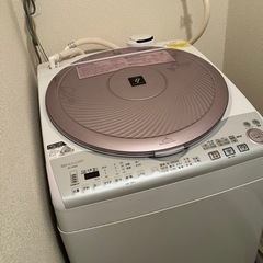 決まりました。SHARP 洗濯機　8キロ 2012年式　プラズマ...
