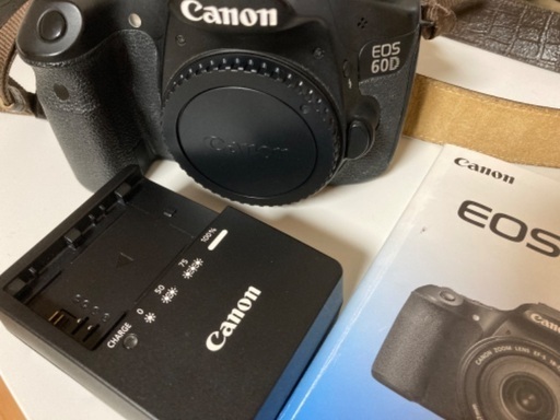 キャノンEOS60D ボディ、充電機、取扱説明書の3点セット - カメラ