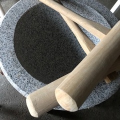 餅つきセット(杵、臼)