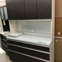 パモウナ キッチンボード 幅140cm 食器棚 レンジボード おしゃれ 大型 