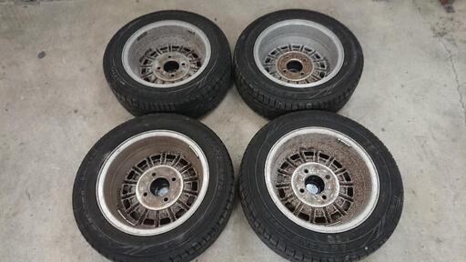 エンケイ バハ 14インチ 4穴 PCD114.3 6J オフセット+4 旧車