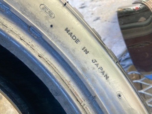 アウトレット DUNLOP 6.00/16下駄タイヤ、タイヤの2本のみ。 バリ山  