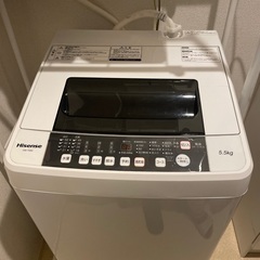 洗濯機　Hisense 2018年製造　美品