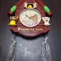 リラックマ☆時計☆新品未使用☆スモールログハウスクロック