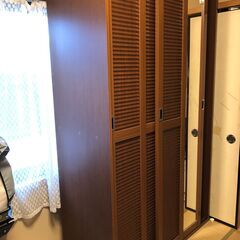 訳アリ無料に変更ワードローブ クローゼット 引き戸大きな鏡付き にゃんころ 名城公園の収納家具 タンス 衣類収納 の中古あげます 譲ります ジモティーで不用品の処分
