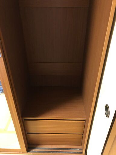 訳アリ無料に変更ワードローブ クローゼット 引き戸大きな鏡付き にゃんころ 名城公園の収納家具 タンス 衣類収納 の中古あげます 譲ります ジモティーで不用品の処分