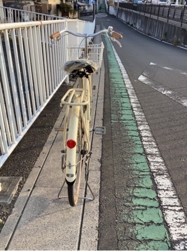 【 中古自転車】26インチ  (クリーム色)