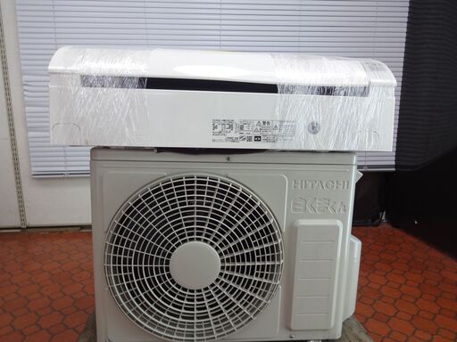 ID 999927　エアコン　日立　2.2K　6～8畳用　冷暖　２０１９年製　RAS-HM22H(W)