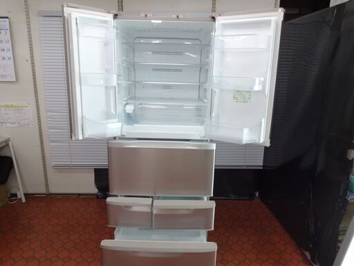 ID 0004191　冷蔵庫　６ドア　東芝　481L　２０１４年製　GR-G48FX(W)