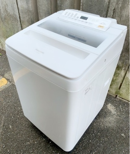 (送料無料) 2019年 極美品 8kg 洗濯機 布団が洗える 新型デザイン 即効泡洗浄 自動槽洗浄 エコナビで節電