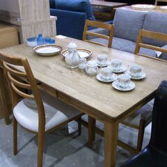 ダイニングセット ベージュ 引き出し付き 【モノ市場東海店】151