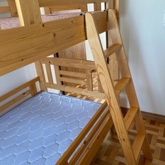 【売約済み】2段ベットベッド用マットレス2枚付き　説明書つき