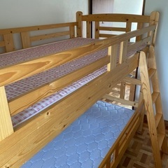 【売約済み】2段ベットベッド用マットレス2枚付き　説明書つき