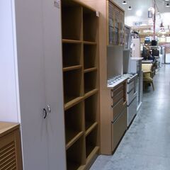 小島工芸 本棚 ベージュ系 ブラウン系 【モノ市場東海店】151