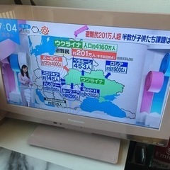 Panasonic TV 薄ピンク色 
