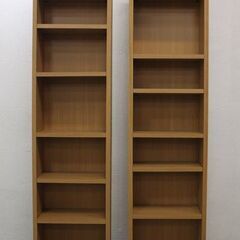 無印良品 希少廃版 オーク材薄型ラック 大 奥行22㎝ 2個セット