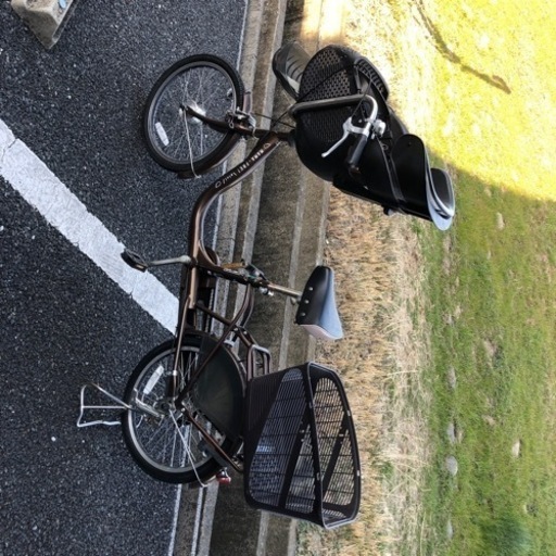 チャイルドシート付き自転車 ママチャリ カゴ付き