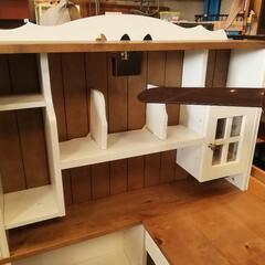 安心のITOKI♪カモミール　可愛いカントリーなシステム学習机(^-^)ワークデスク