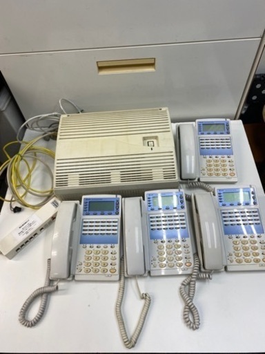 NTT ビジネスホン 業務用電話機]αGX type S(白)　4セット