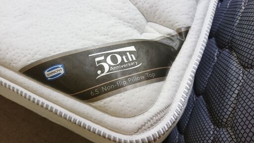 SIMMONS｜シモンズ｜Beautyrest｜6.5ノンフリップピロートップ｜50周年記念｜シングルベッド