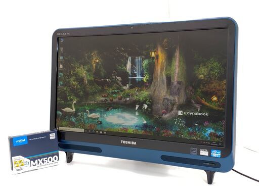新品爆速SSD Wi-Fi有 一体型パソコン 21.5型 東芝 D712/V7GG 第3世代 Core i7 8GB Blu-ray 無線 webカメラ Win10 Office 中古良品