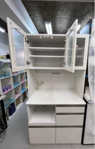 家具 白 食器棚 美品