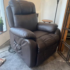 電動リクライニングソファー/電動ラウンジチェア　SHIFFON/ブラウン/アイラッシュ/ネイル