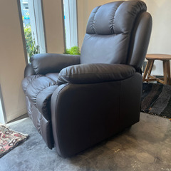 電動リクライニングソファー/電動ラウンジチェア　SHIFFON/ブラウン/アイラッシュ/ネイル