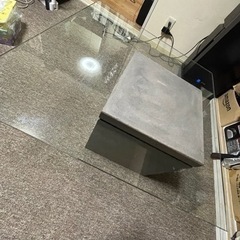 moda en casa ガラステーブル コンクリート ガラスローテーブル