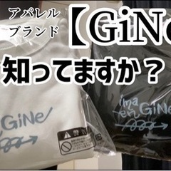 【ネット決済・配送可】オリジナルブランドGiNeの新作トレーナー