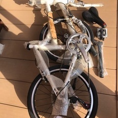 【ネット決済】20インチ　自転車　新品未使用　白　シマノ変速付き