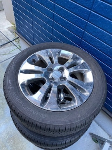 中古 タイヤ・アルミホイールセット 4本 ウイングロード ライダー 純正品 195/55R16