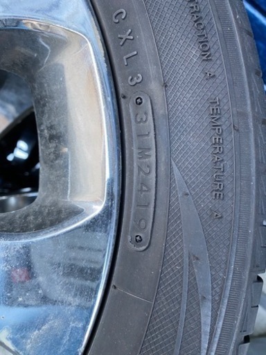 中古 タイヤ・アルミホイールセット 4本 ウイングロード ライダー 純正品 195/55R16