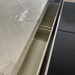 ワイドダブル新品！引き出しライト付き！マットレスもあります！39800円