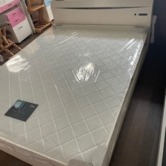 ワイドダブル新品！引き出しライト付き！マットレスもあります！39800円