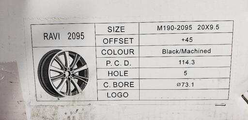 アネーロ コラソン ラーヴィ 9.5J 20インチ 中古品 小売業者 