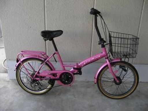 （商談中）（中古）２０インチ折りたたみ自転車（外装６段変速・LEDオートライト付き）