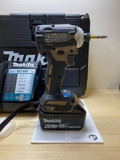 chá さん　中古　マキタ　TD171 18V インパクトドライバ　ブラウン 中古 マキタ TD171 18V インパクトドライバー ブラウンセット