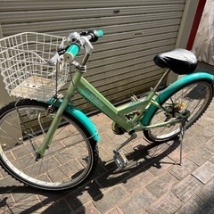24インチ自転車 緑