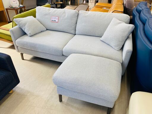 ソファー 探すなら「リサイクルR」❕オットマン付きソファ❕ゲート付き軽トラ”無料貸出❕購入後取り置きにも対応 ❕R1494