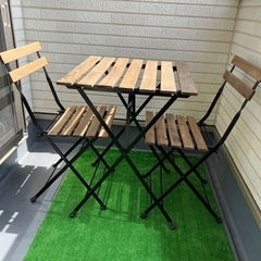IKEA テルノー　テーブル チェア セット